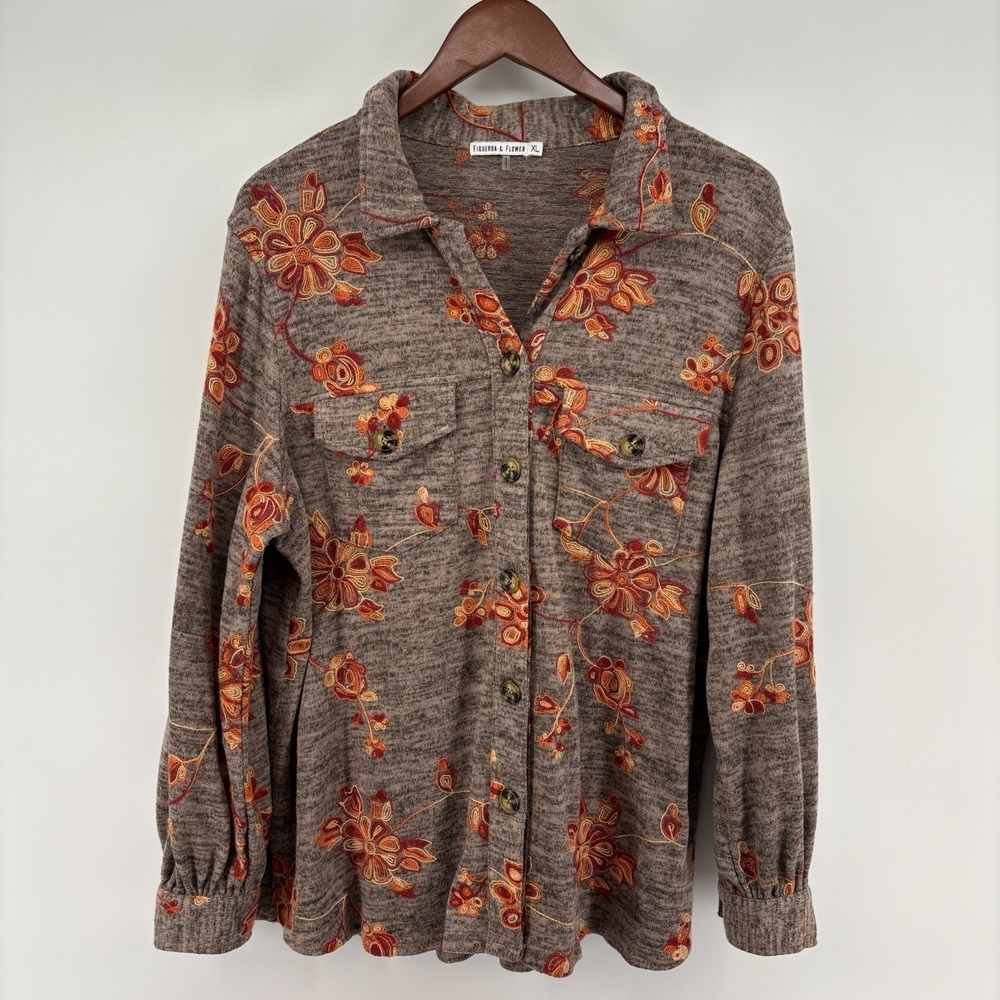 Figueroa & Flower‎ Floral Shacket XL